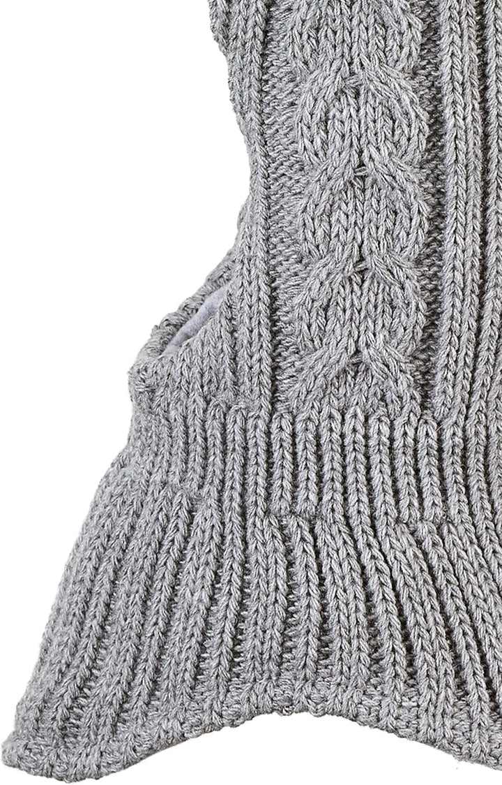 Sterntaler Unisex Kinder Kleinkinder Schalmütze Strick Zopfmuster Mütze 45 hellgrau, 45 hellgrau