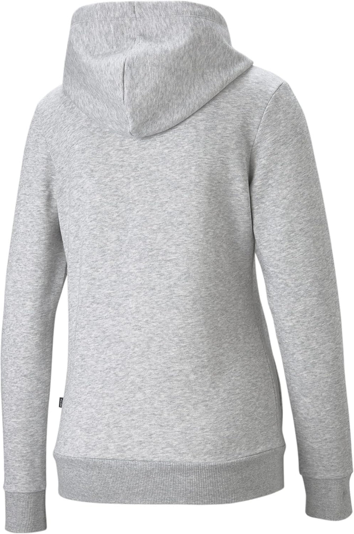 PUMA Unisex ESS Logo Hoodie FL Sweatshirt S Hellgrau, Heathe, S Hellgrau, Heathe