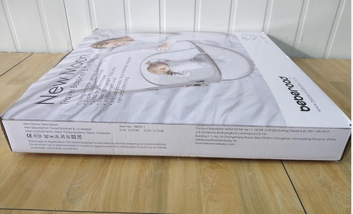 beberoad Baby Reisebett - Stubenwagen - Leicht - Portable Reisebettzelt für Babys- Zweipunkt-Sicherh