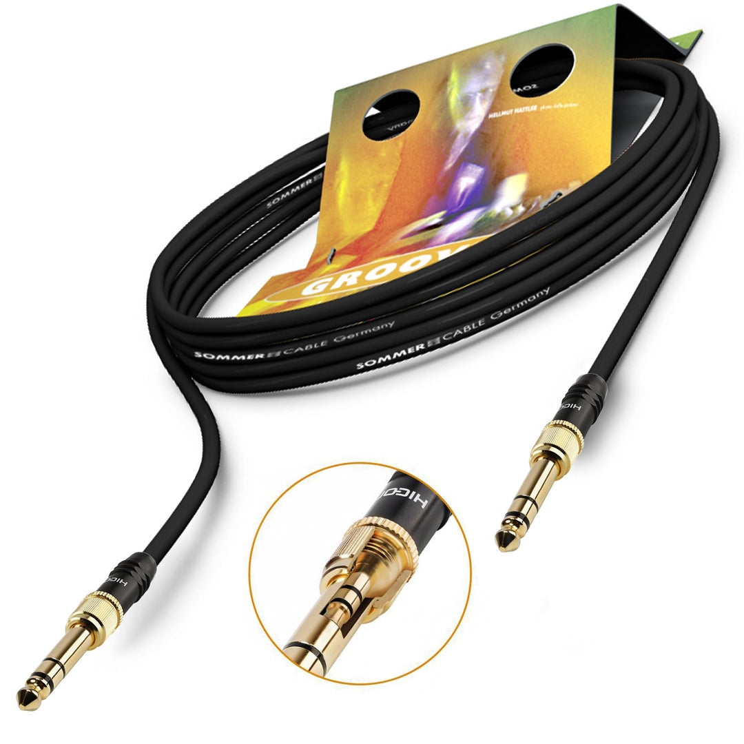 SOMMER CABLE 25cm Audio- Adapterkabel 6,3mm / 3,5mm Klinke Stecker auf 6,3mm / 3,5mm HICON HI-J3563S