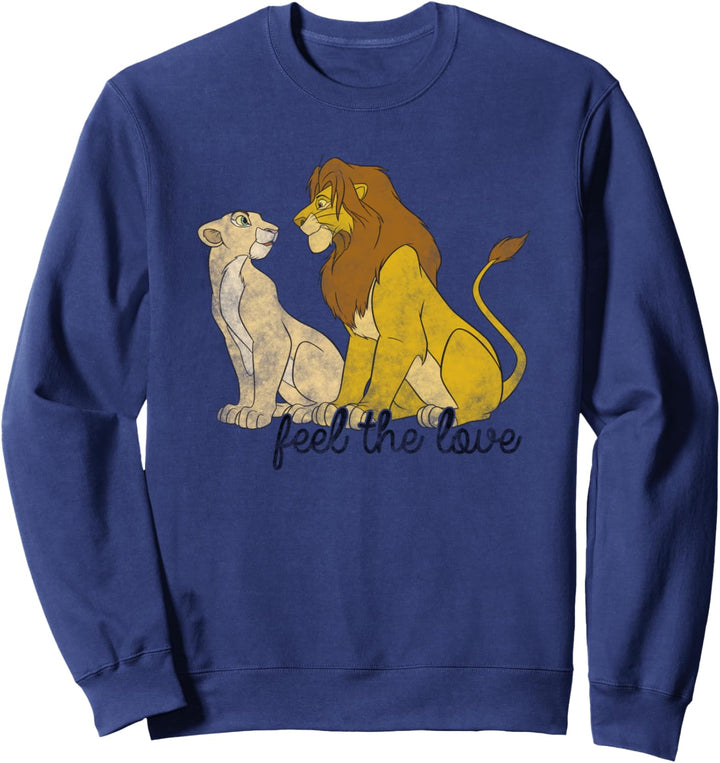 Disney Lion King Simba Nala Feel The Love Sweatshirt