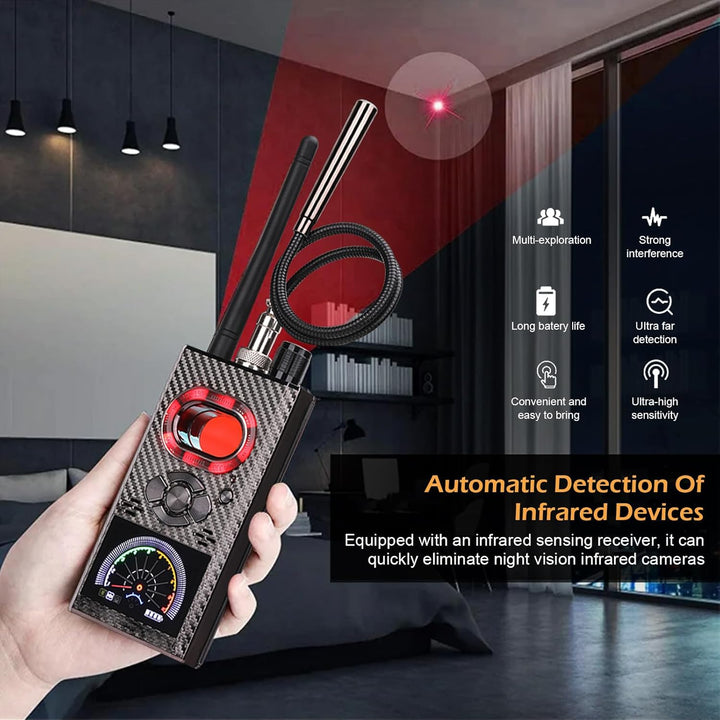 Wanzen Detektor RF Wireless,Wanzendetektor GPS Spy Finder,Versteckte Kamera Detector für GSM Tracker