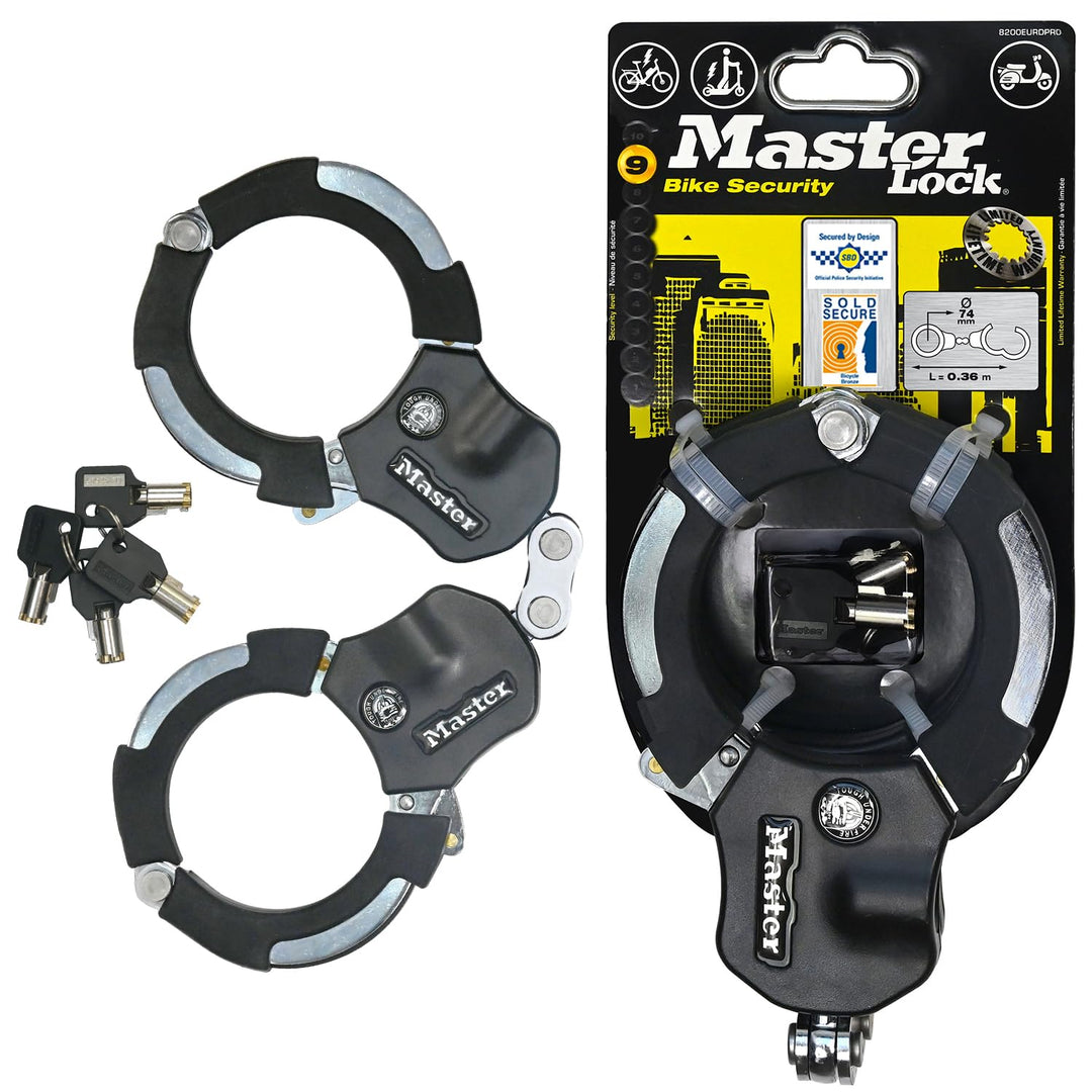 Master Lock zertifiziert und patentierte E Scooter Schloss, Handschellenschloss, Fahrradschloss, 36