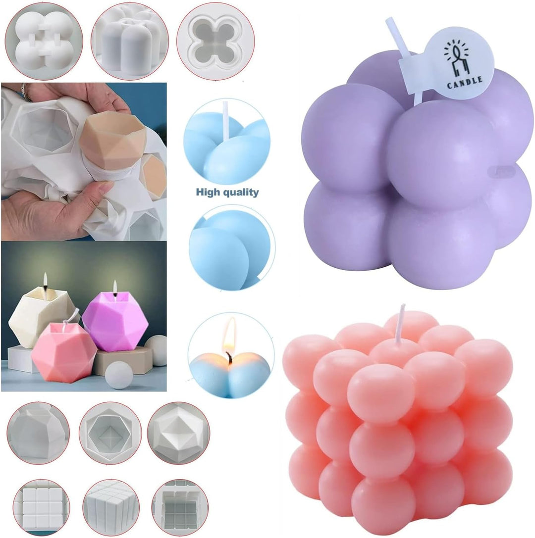 Kerzenformen zum Giessen Kerzen Selber Machen set Kerzen Form Silikon Bubble Kerzen Formen Silikonfo