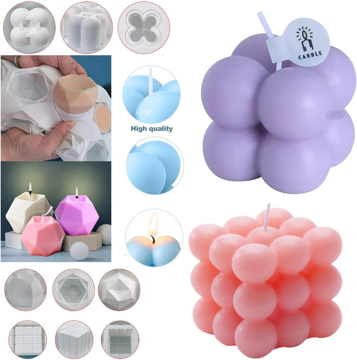 Kerzenformen zum Giessen Kerzen Selber Machen set Kerzen Form Silikon Bubble Kerzen Formen Silikonfo