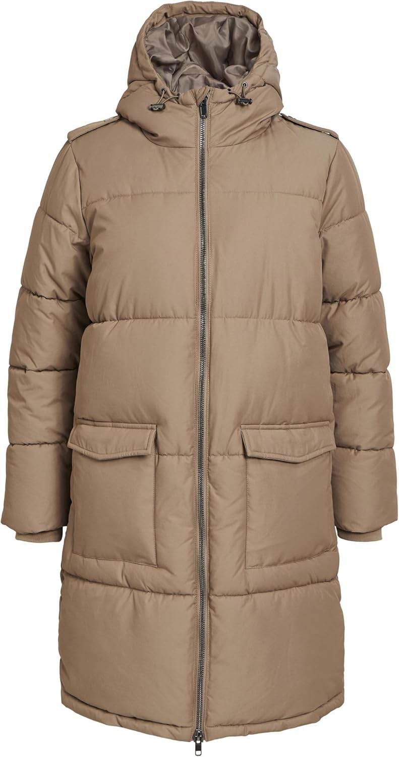 Object Damen Objzhanna L/S Long Jacket Noos Jacke S Fossil, S Fossil