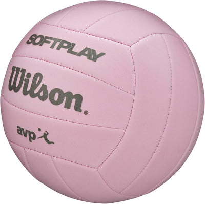 Wilson Super Soft Play Outdoor Recreation Volleyballs - Official Size Rosa, Rosa