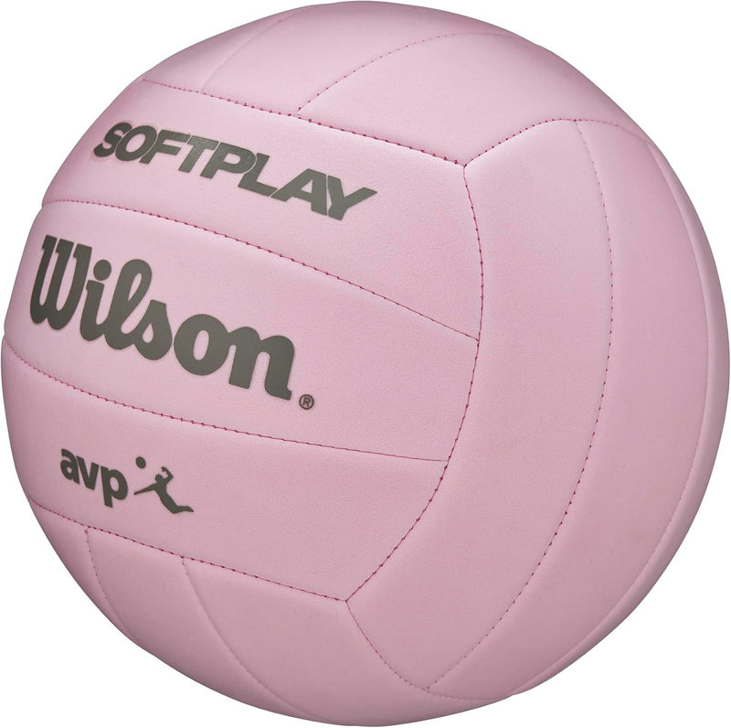 Wilson Super Soft Play Outdoor Recreation Volleyballs - Official Size Rosa, Rosa