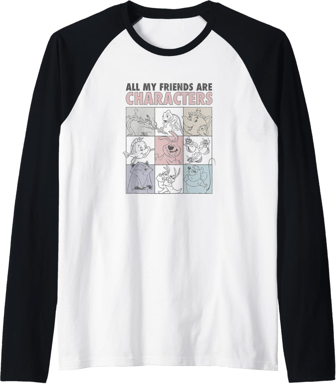 Disney Princess All My Friends Are Characters Raglan