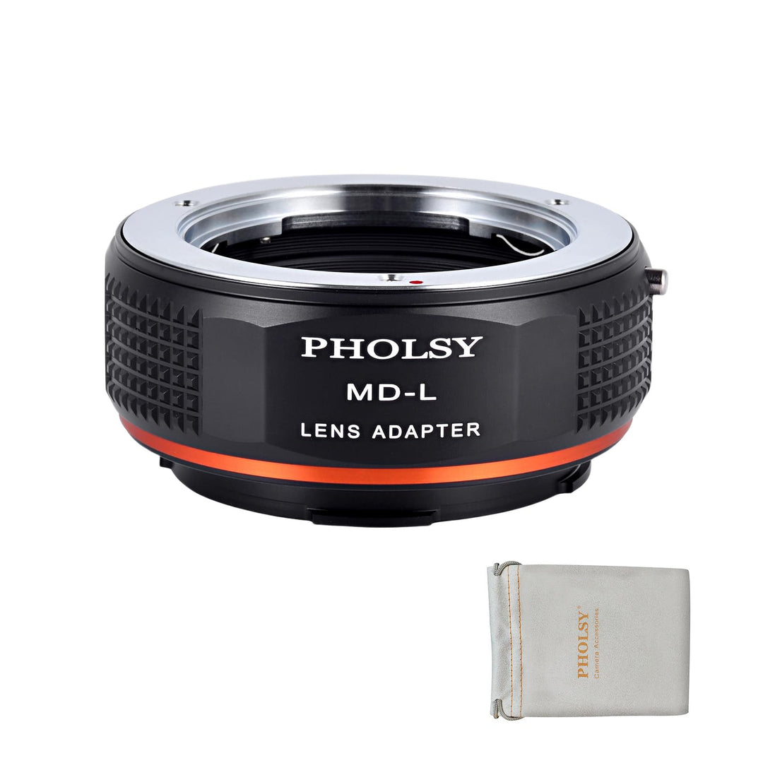 PHOLSY Objektivadapter Kompatibel mit Minolta Rokkor MD/MC/SR Mount Objektiv und L Mount Kameragehäu