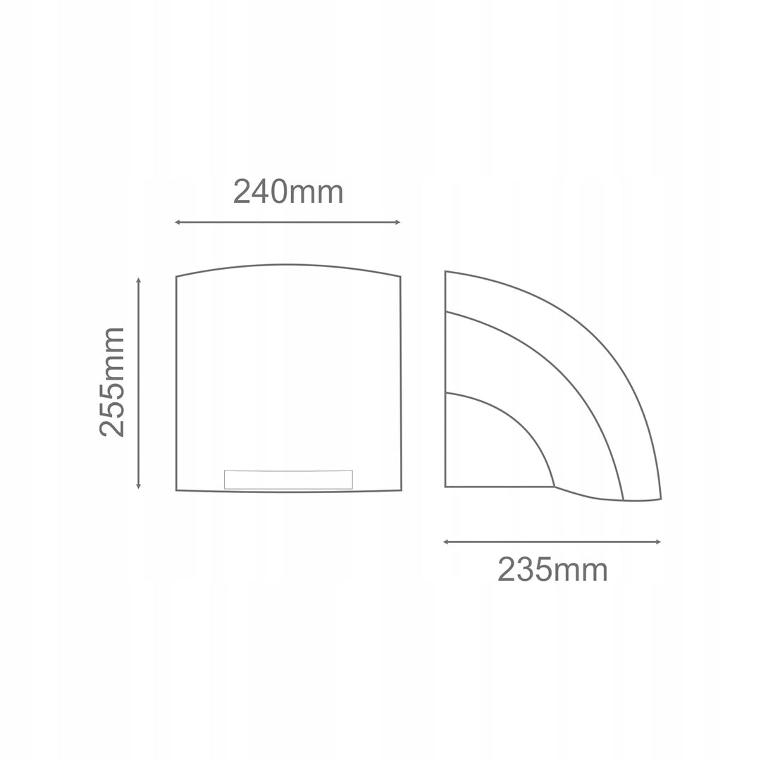 WARMTEC Händetrockner 2000W - 50 dB - Automatischer Elektrischer Handtrockner für Toiletten, Gewerbe