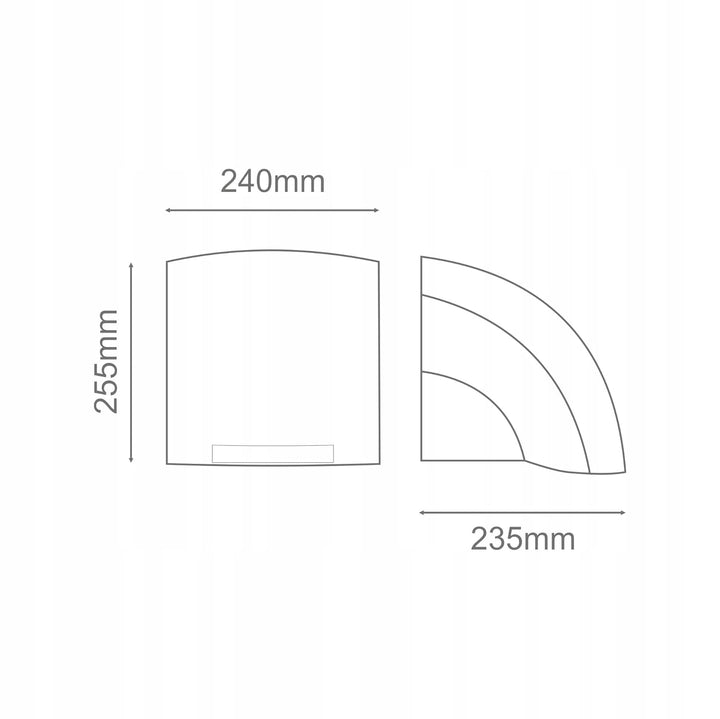 WARMTEC Händetrockner 2000W - 50 dB - Automatischer Elektrischer Handtrockner für Toiletten, Gewerbe