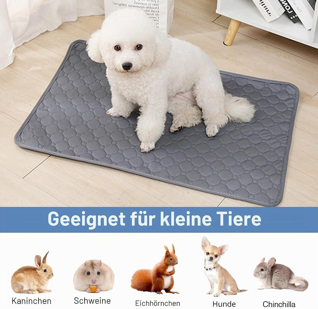 2 Stück Pipipads Meerschweinchen, 70*50 cm Welpenunterlagen Waschbar Hundetrainingspads Wiederverwen