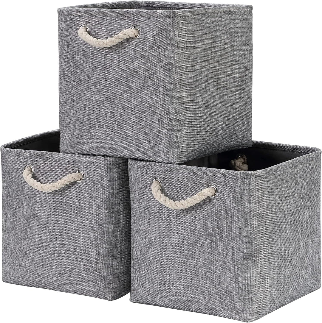 Mangata Aufbewahrungsbox, 33x38x33cm Aufbewahrungskorb Stoff, Box in Würfel für Schrank, Regal, und