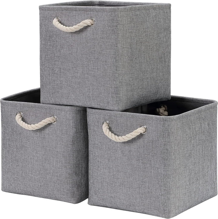Mangata Aufbewahrungsbox, 33x38x33cm Aufbewahrungskorb Stoff, Box in Würfel für Schrank, Regal, und