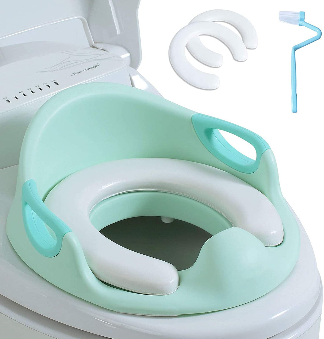 Kinder Toilettensitz WC-Sitz für Junge und Mädchen Kindertoilettensitz für Kissengriff und Rückenleh