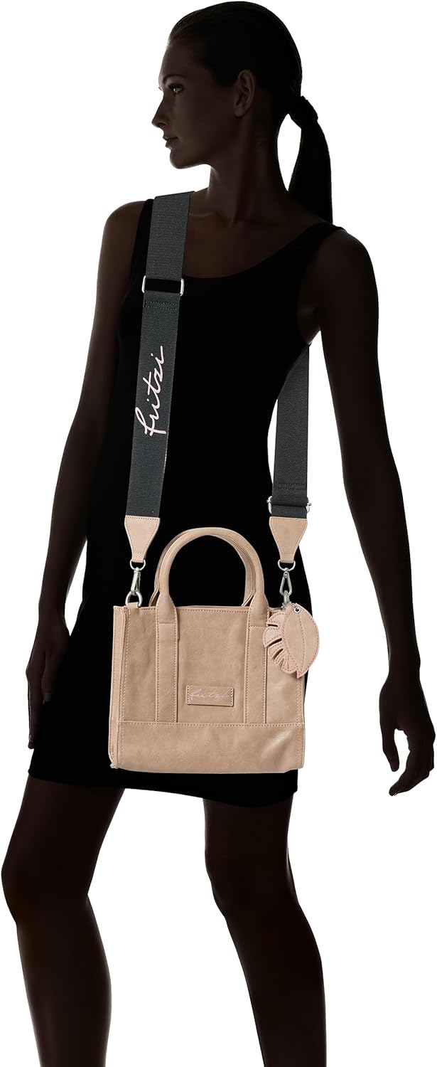 Fritzi aus Preussen Damen Eco Square Handtasche Mud Einheitsgrösse, Mud Einheitsgrösse