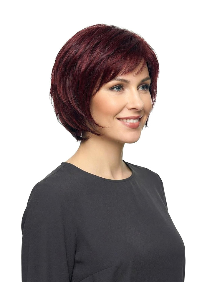 trendhair Perücke Maren aus hochwertigem Kunsthaar, wirkt wie Echthaar, in Auberginemix, Auberginemi