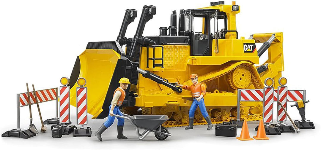 bruder 02452 - Cat grosser Kettendozer - 1:16 BAU-Fahrzeug Baustelle Baumaschine Planierraupe Spielz