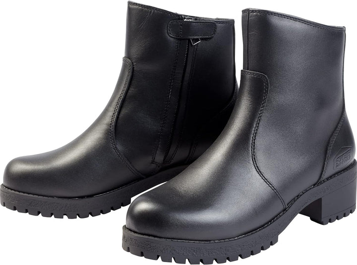 Spirit Motors Damen Lederstiefel 1.0 - Kurzschaft - 4cm Absatz - Rindsleder 40 EU Schwarz, 40 EU Sch