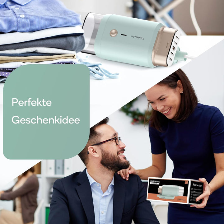 Newbealer Steamer Dampfglätter, 1200W Dampfbügeleisen Reise für Kleidung, 2 Dampfstufen Reisebügelei