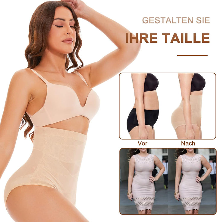 SIMIYA Damen Shapewear Bauchweg Unterhose Hoher Taille Miederhose Bauch Weg Unterwäsche Bauchkontrol
