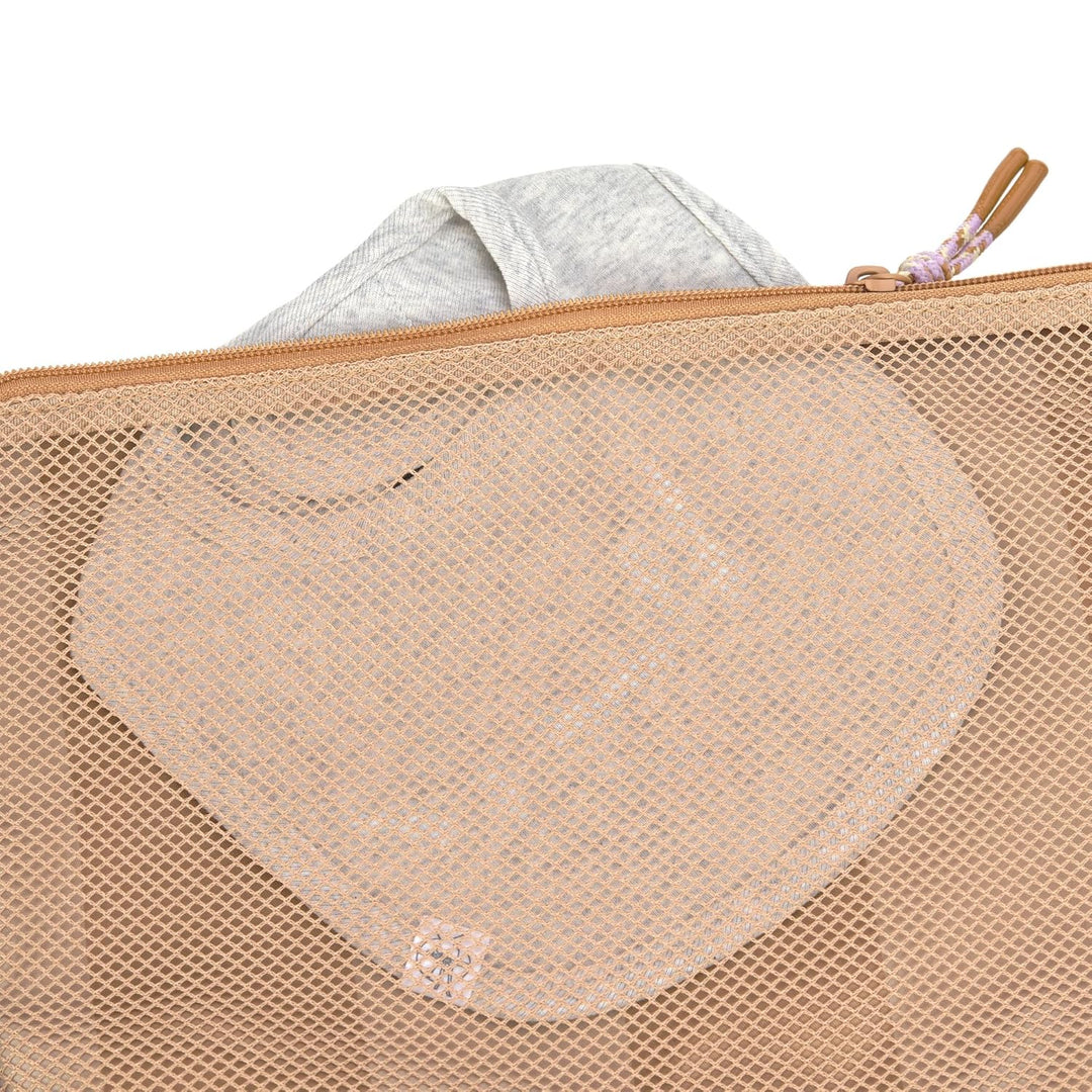 LÄSSIG Baby Windeltasche mit Wickelunterlage für unterwegs/Casual Changing Organizer beige/camel Bra
