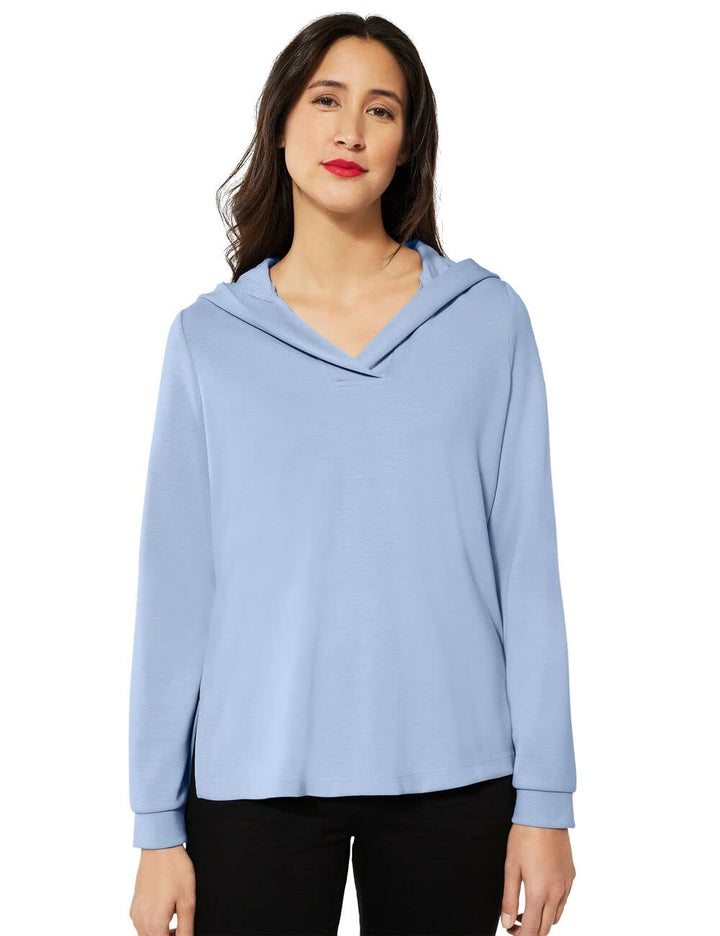 Street One Damen Hoodie 36 Light Lake Blue, 36 Light Lake Blue