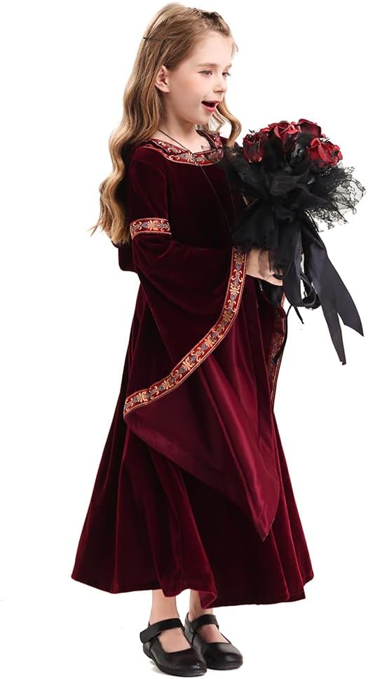 Feynman Damen Mittelalter Kostüm mittelalterlichen Renaissance Adels Palast Prinzessin Kleid Hallowe