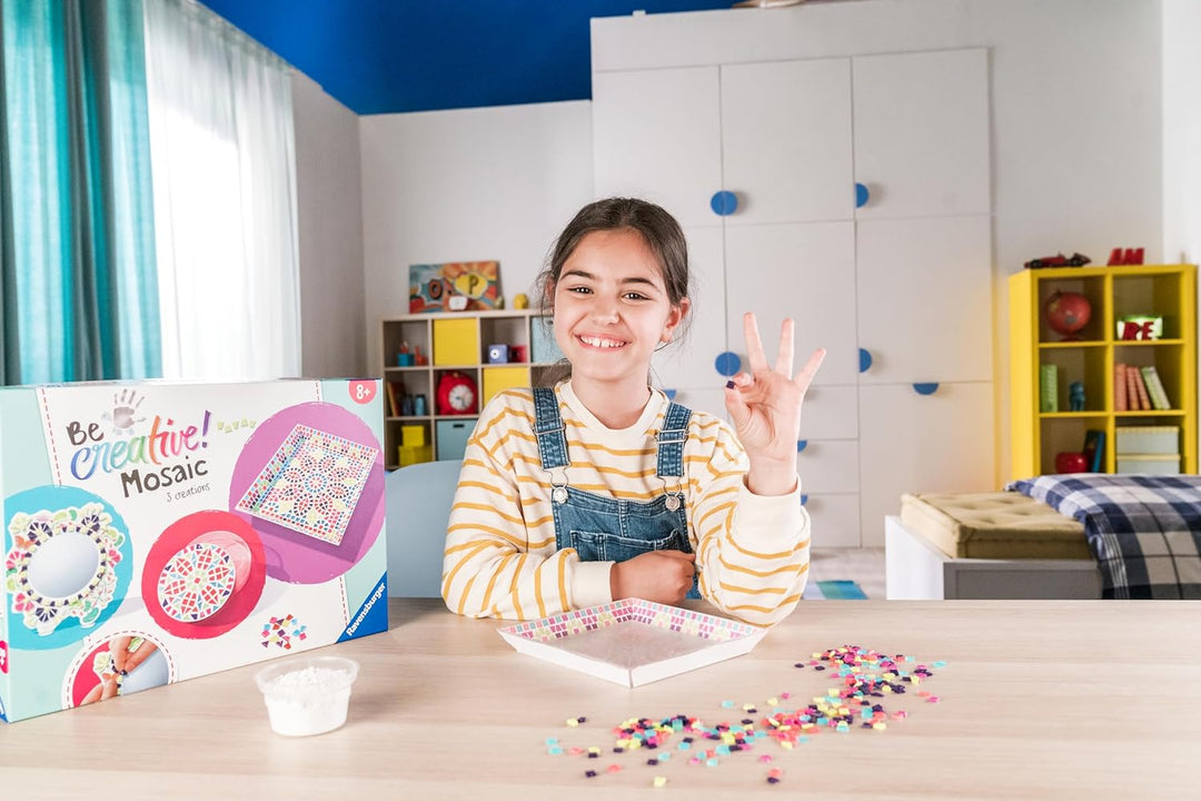 Ravensburger 18446 BeCreative Mosaik Romantik, DIY für Kinder ab 8 Jahren