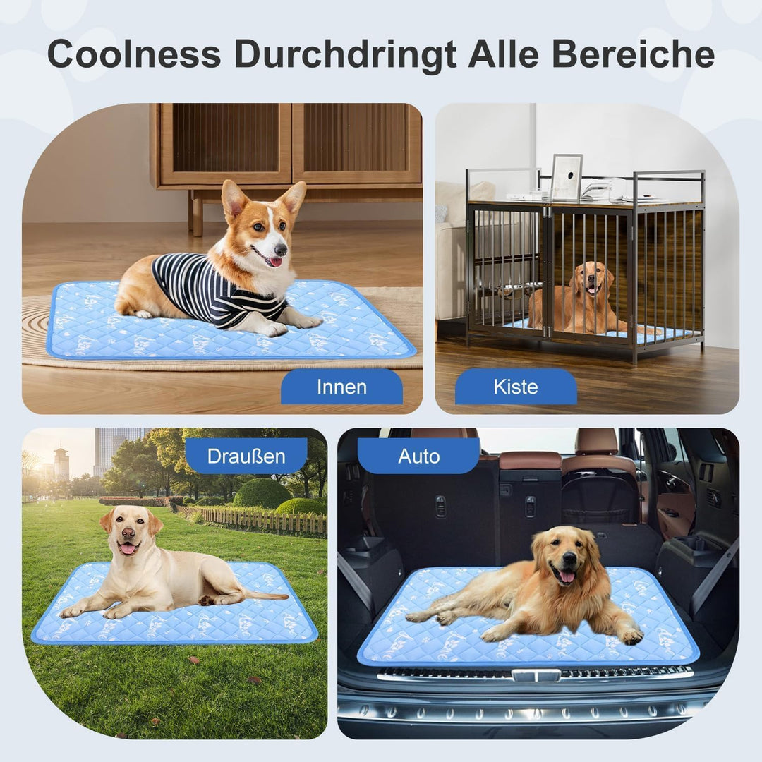 MYLUNE Home Kühlmatte für Hunde,wendbare Haustierunterlage kühl und warm,Schlafmatten für Hunde und