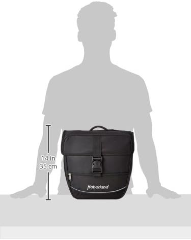 Haberland Fahrradtasche Doppeltasche Einsteiger-Serie Schwarz, Schwarz