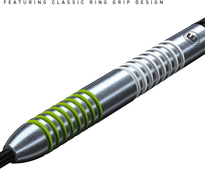 WINMAU Ton Machine 23g Profi Wolfram Steeltip Dartpfeile Set mit Flights und Schäfte