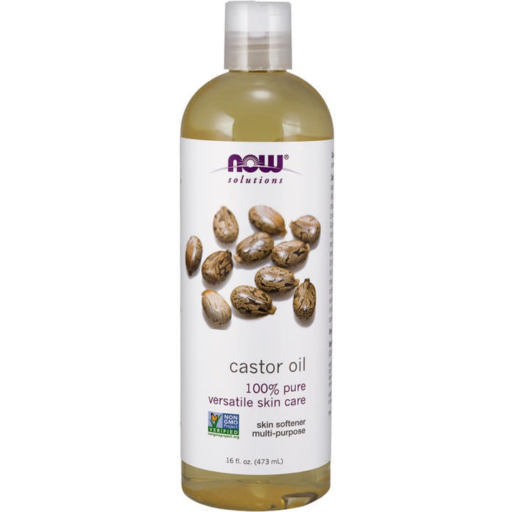 Now Foods Castor Oil 100% pure (Rizinusöl 100% rein), 437ml, Laborgeprüft, hohe Konzentration, Ohne