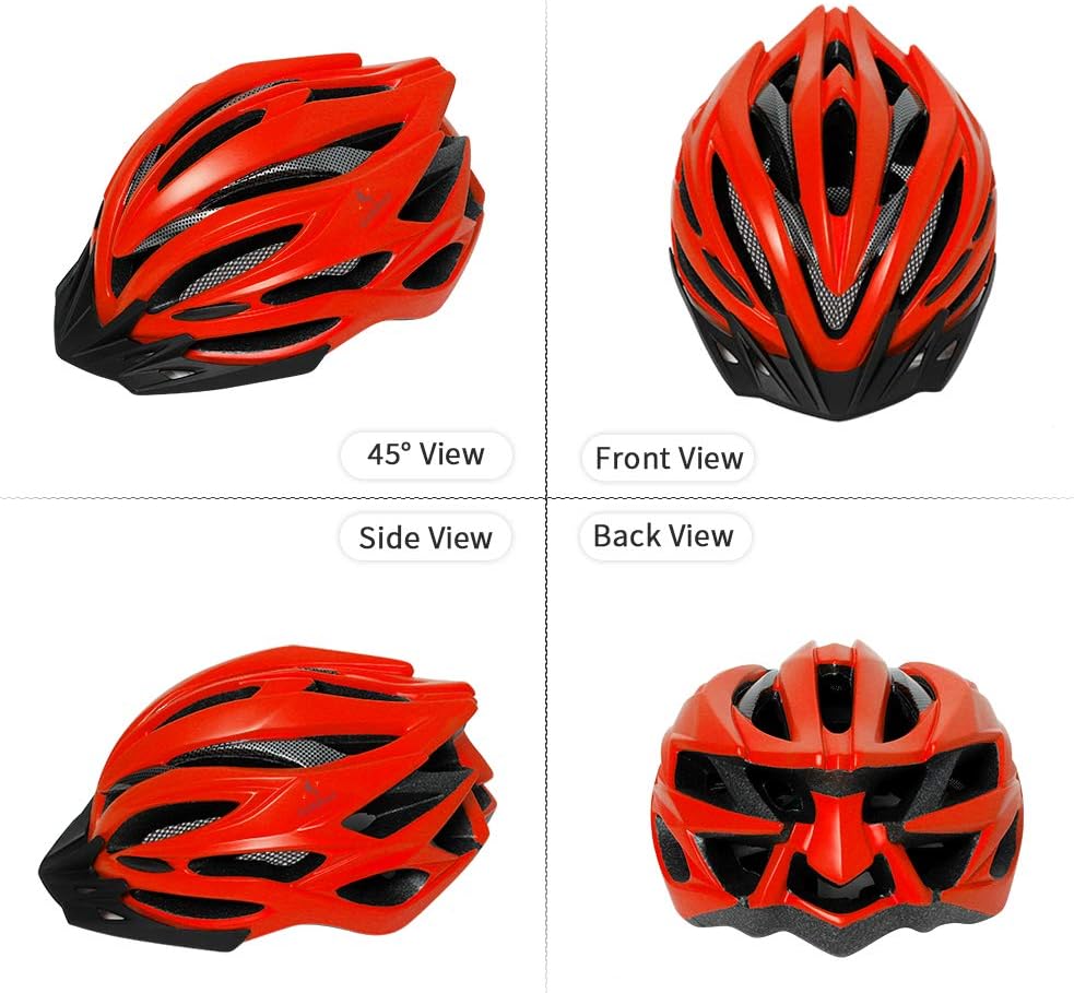 ioutdoor Premium Fahrradhelm, CE CPSC Zertifikat, Radhelm mit Abnehmbarer Sonnenblende und Insektenn