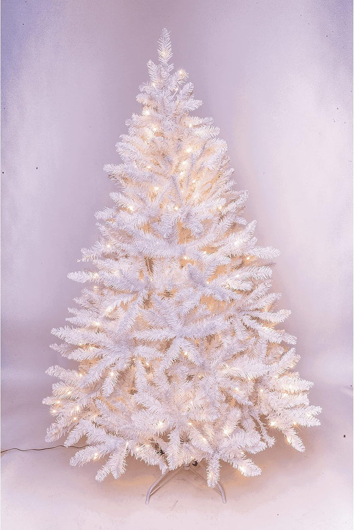 SOLAGUA NAVIDAD Künstlicher Weihnachtsbaum mit extra gefüllten Lamettablättern, 150–300cm Tanne mit