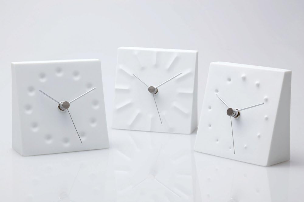 Lemnos KC10-13 Clock, Tension, Porzellan Design Tension, Design Tension