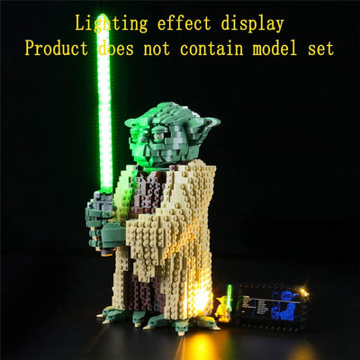 GEAMENT LED Licht-Set Kompatibel mit Lego Yoda - Beleuchtungsset für Star Wars 75255 Baumodell (Lego