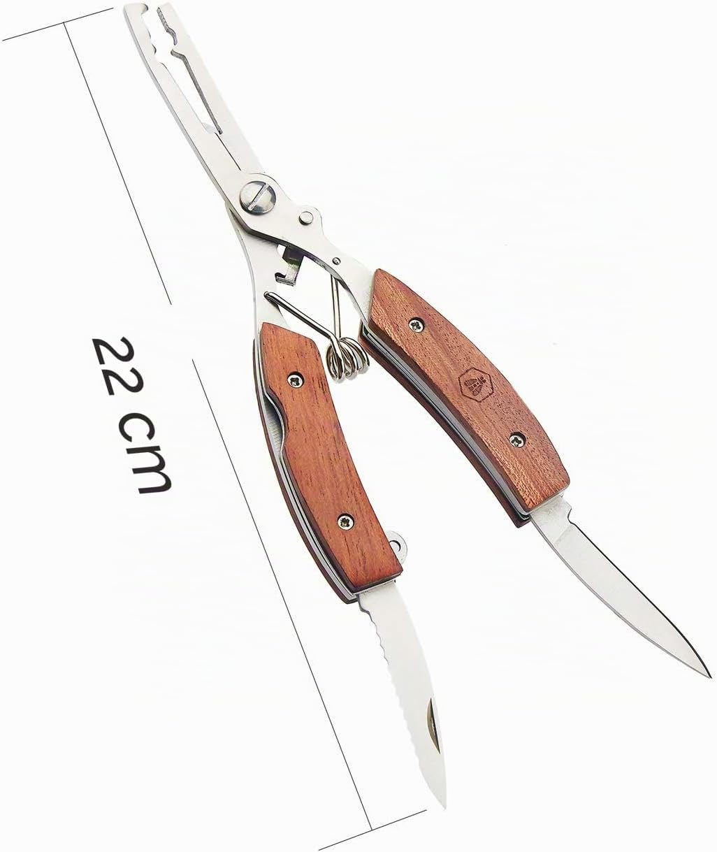 LAGUIOLE - Laguiole 4268483 Fischerkiste mit einer Zange (22 cm) und einem Edelstahlhaken mit braune