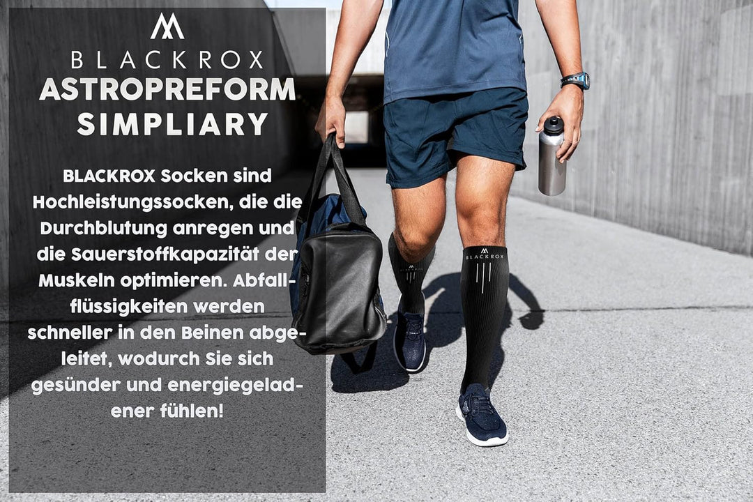 BLACKROX Kompressionsstrümpfe Sport Astropreform Kompressionssocken Vergleichssieger Sportkompressio