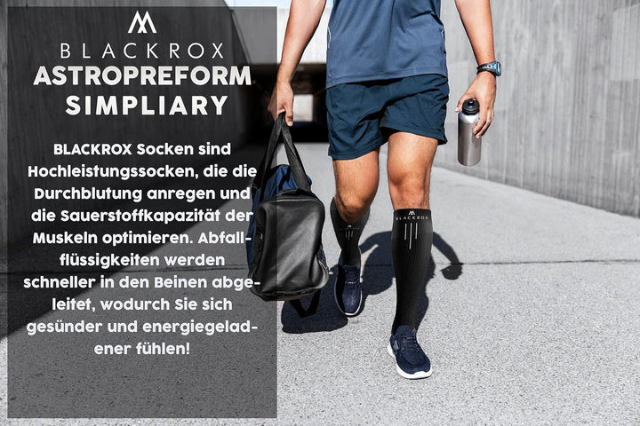 BLACKROX Kompressionsstrümpfe Sport Astropreform Kompressionssocken Vergleichssieger Sportkompressio