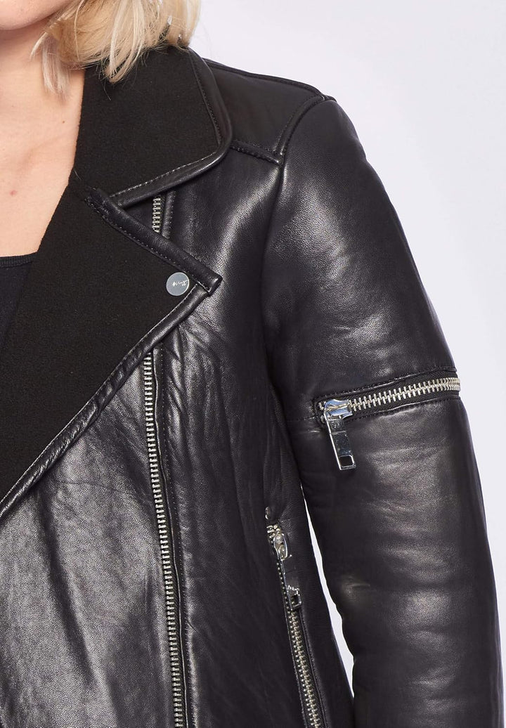 Maze Damen Lederjacke 4201910 XL Schwarz, XL Schwarz