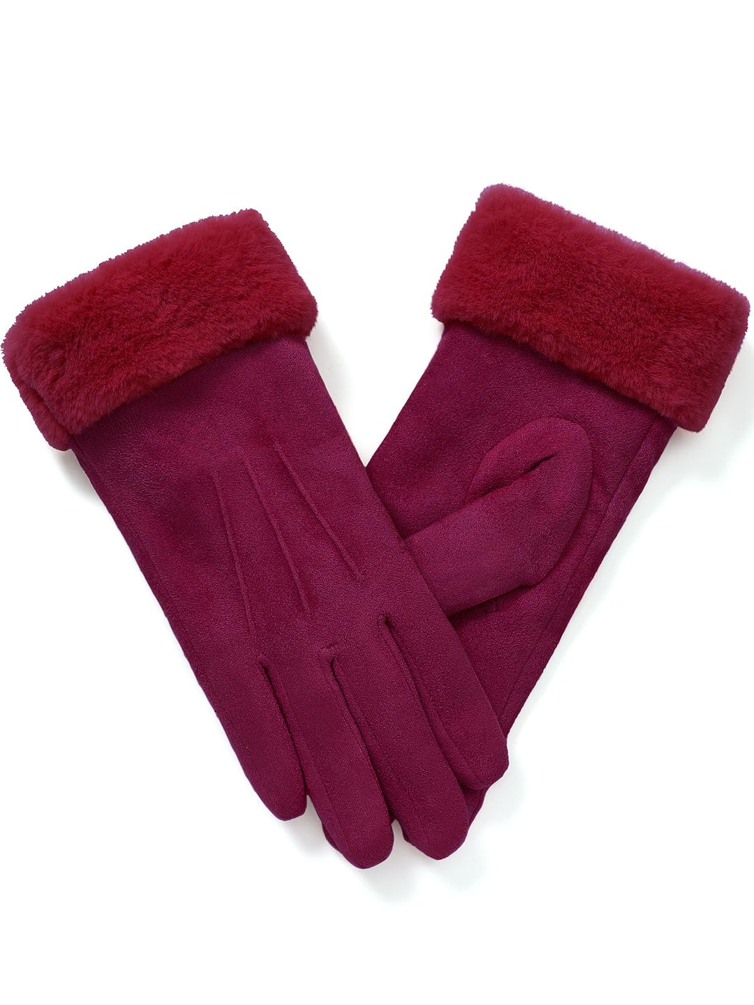 vislivin Handschuhe Damen Winter Warm Handschuhe Touchscreen Handschuh mit Gefütterte Fuchsia M, Fuc