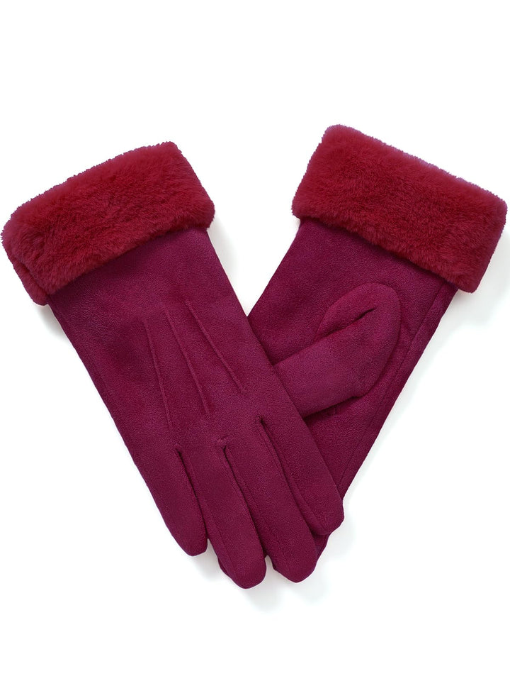 vislivin Handschuhe Damen Winter Warm Handschuhe Touchscreen Handschuh mit Gefütterte Fuchsia M, Fuc