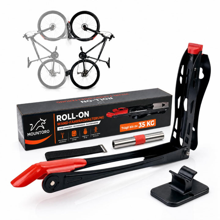 Fahrrad Wandhalterung Vertikal bis 35 kg – Platzsparende Fahrradhalterung Wand für Wohnung, Garage &amp;