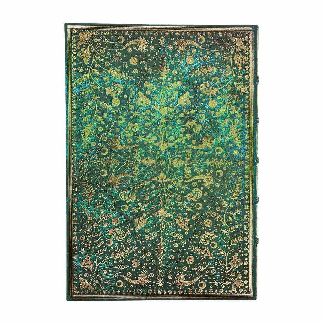 Paperblanks - Emerald Flower - Nature's Grace - Journal - Grande - Lined - Clasp - 128 Pg - 120 Gsm,