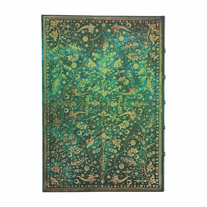 Paperblanks - Emerald Flower - Nature's Grace - Journal - Grande - Lined - Clasp - 128 Pg - 120 Gsm,