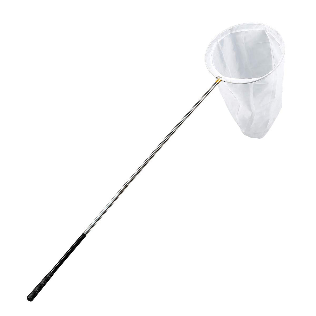 RESTCLOUD Professionelles Insekten- und Schmetterlingsnetz mit 35,6 cm Ring, 66 m Netztiefe, 150 cm