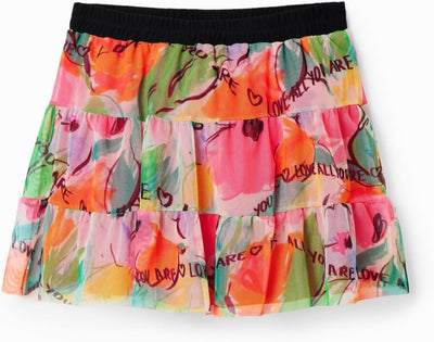 Desigual Mädchen Skirt 4 Jahre Rot, 4 Jahre Rot