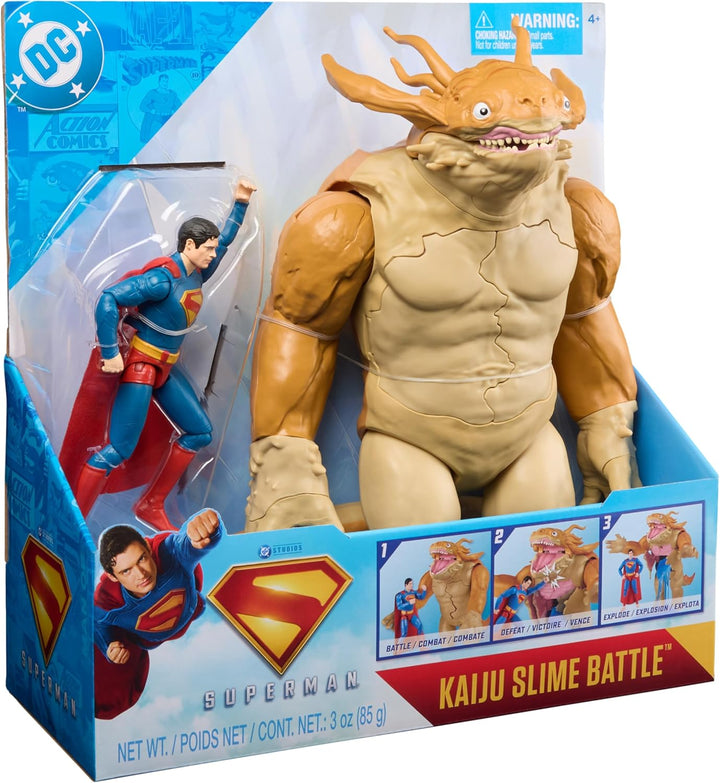 DC Comics Superman - Kaiju Battle Spielset, mit Kaiju Figur 30 cm und Superman Figur 15 cm, Spielzeu
